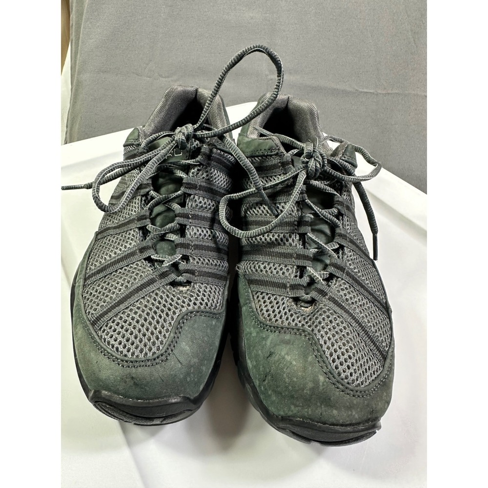 Kuru Men SZ 8.5 Medium Green Leather suede Chicane Hiking Shoes Athletic Sneaker